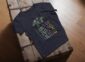 Land of Living Skies T-Shirt design showcasing Saskatchewan's famous nickname on premium organic cotton