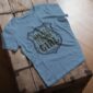 Small Town Girl T-Shirt in arctic blue showing prairie-inspired design