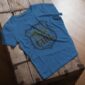 Small Town Girl T-Shirt in arctic blue showing prairie-inspired design