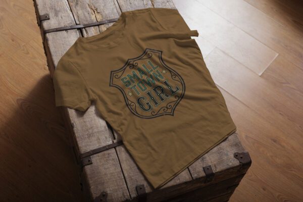 GBH00013-small-town-girl-AL2100CA-canyon-drift Small Town Girl T-Shirt in arctic blue showing prairie-inspired design