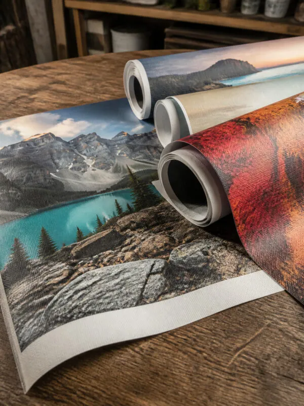 Custom Canvas Printing on Rolled Canvas Material