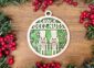 Naughty but Nice Christmas Ornament - Crack Deez Nuts