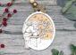 Up on the Housetop classic christmas carol ornament