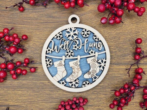 Naughty but Nice Christmas Ornament - Well Hung