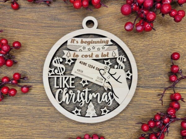 Naughty but Nice Christmas Ornament - Costs Like Christmas