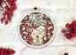 Santa Paws fun christmas pun ornament