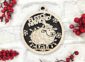 Fleece Navidad fun christmas pun ornament