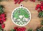 Naughty but Nice Christmas Ornament - Silent Night