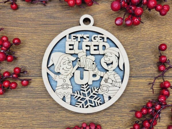 Naughty but Nice Christmas Ornament - Elfed Up