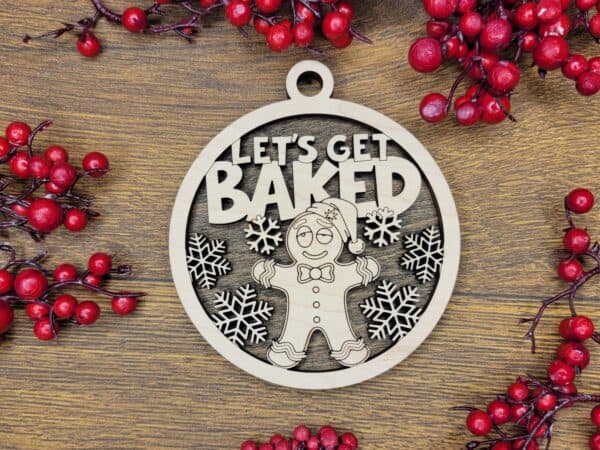 Naughty but Nice Christmas Ornament - Let's Get Baked