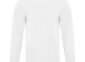 Everyday cotton long sleeve tee blank in White