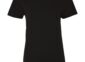 Extra-soft ladies' ring-spun tee blank in Black