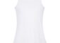 Soft triblend ladies' racerback tank blank in White Fleck Triblend
