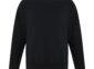 Everyday fleece crewneck sweatshirt blank in Black