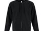 Everyday fleece full-zip hoodie blank in Black