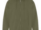 Everyday fleece full-zip hoodie blank in Military Green