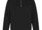 Everyday fleece quarter-zip sweatshirt blank in Black