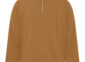 Everyday fleece quarter-zip sweatshirt blank in Caramel