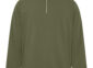 Everyday fleece quarter-zip sweatshirt blank in Military Green