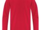 Everyday cotton youth long sleeve tee blank in Red