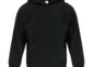 Everyday fleece youth hoodie blank in Black