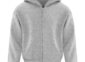 Everyday fleece youth full-zip hoodie blank in Athletic Heather