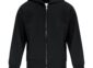 Everyday fleece youth full-zip hoodie blank in Black