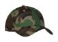 Cotton twill youth cap blank in Camo