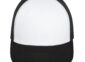 Snapback trucker cap blank in White/Black