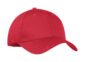 Cotton twill cap blank in Red