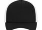 5-panel trucker cap blank in Black/White