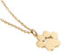 Stainless steel engraved necklace, dog paw, gold