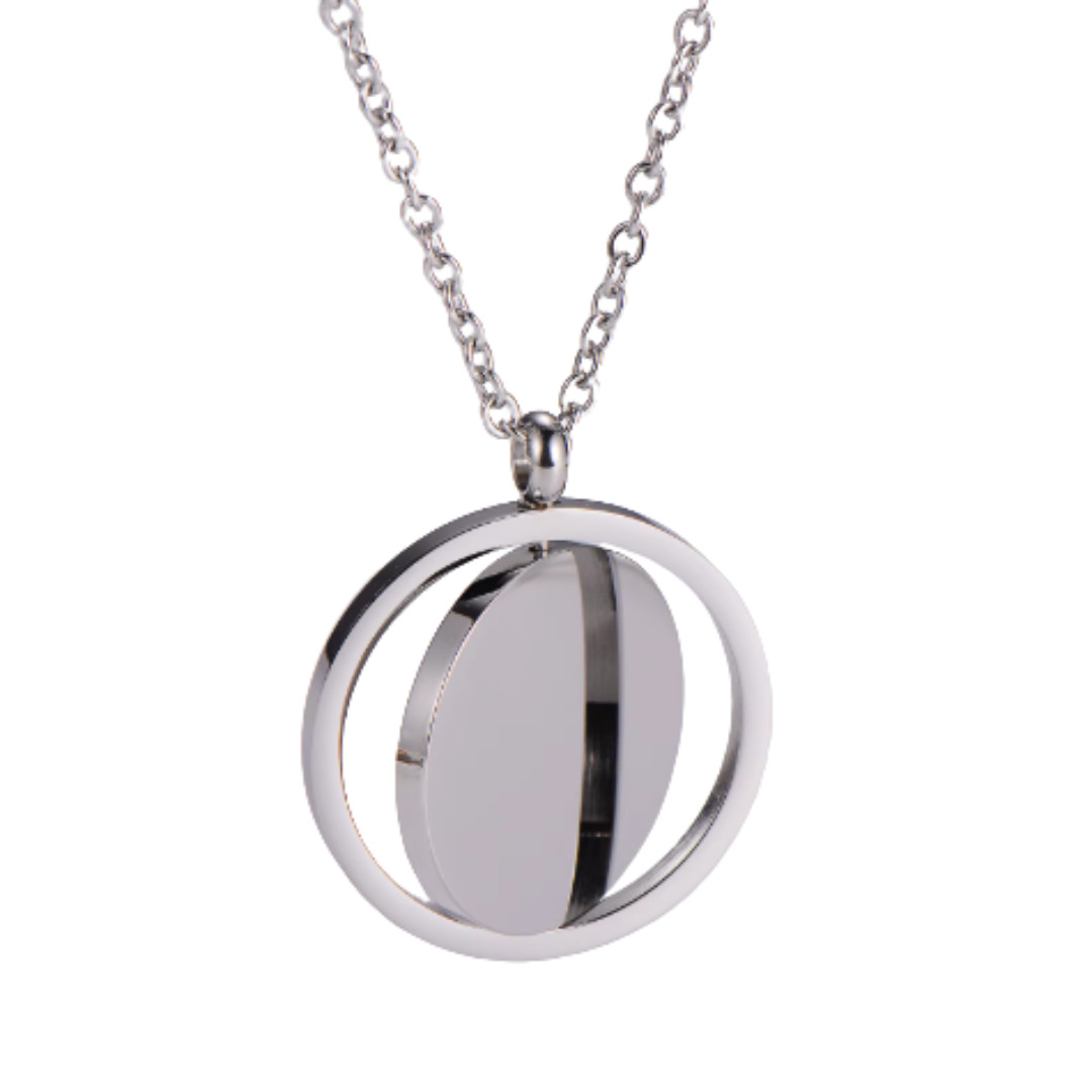 Rotating Circle Necklace