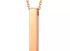 Stainless steel keepsake urn necklace, vertical bar, rose gold