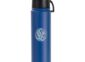 Laser engraved powder-coated water bottle with a logo