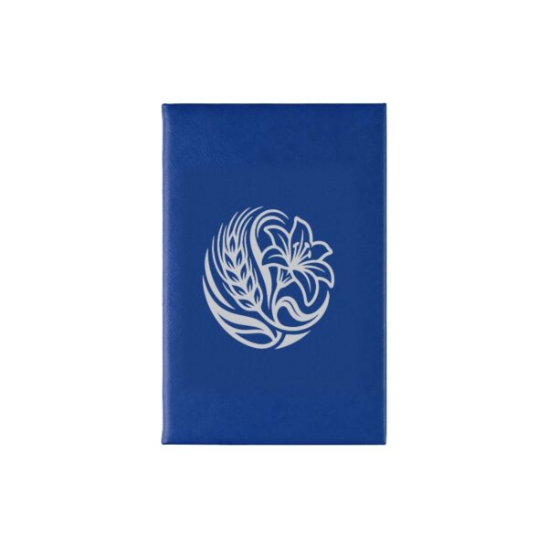 gbh-engraved-journal-blue-silver Laser engraved journal with a logo