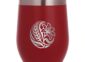 Laser engraved powder-coated wine tumbler with a logo