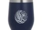Laser engraved powder-coated wine tumbler with a logo