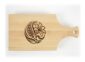 Laser engraved Canadian maple board with a logo