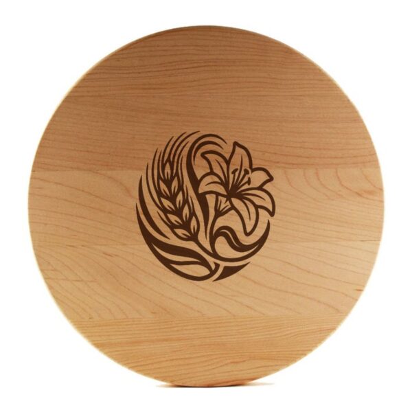 gbh-logo-board-pizza-cutting-board Laser engraved Canadian maple board with a logo