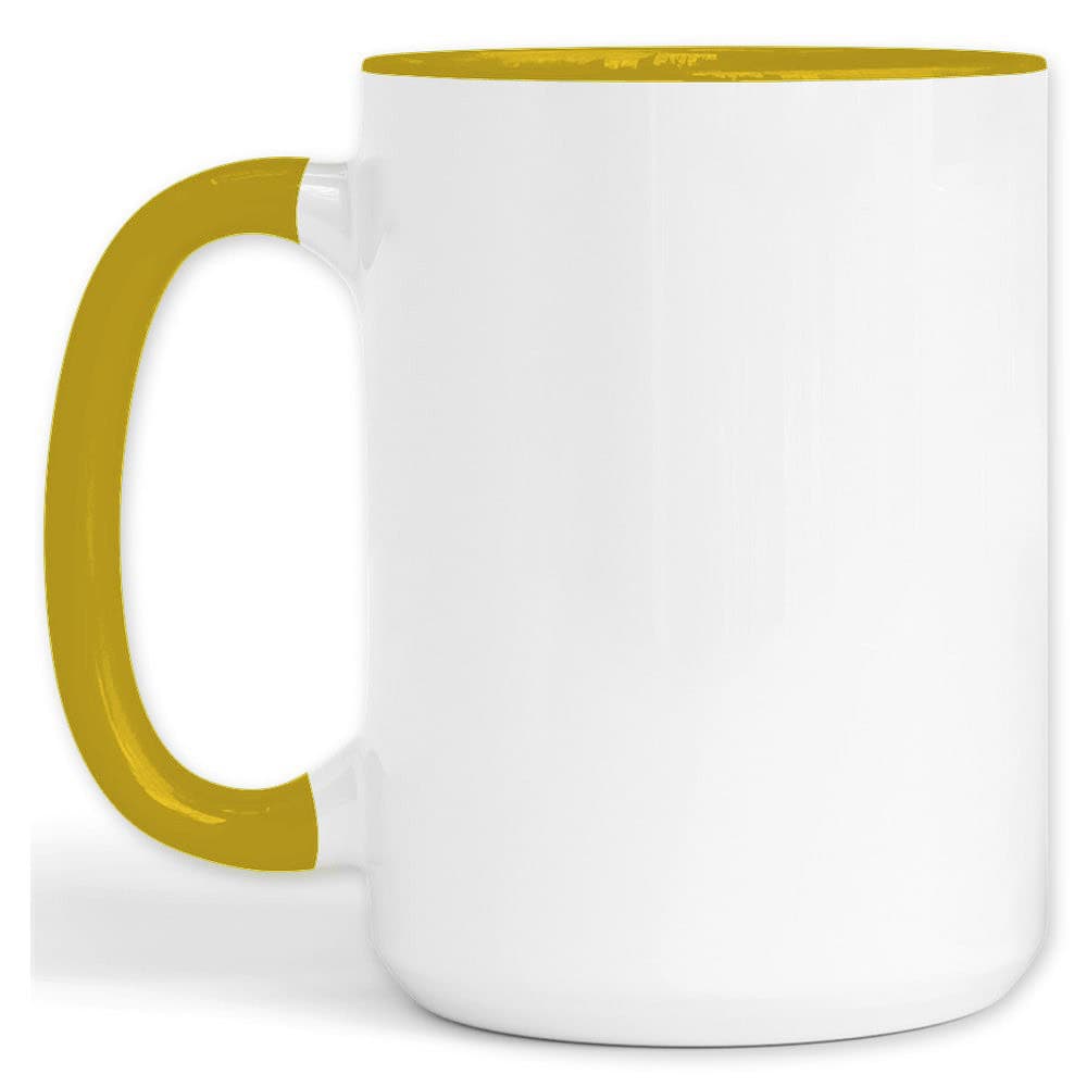 Blank white ceramic mug ready for custom AI art printing