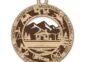 Layered wooden Great Outdoors ornament: Cabin 1