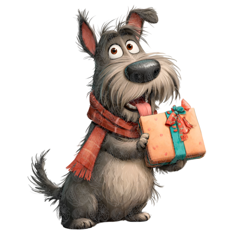 Quirky Christmas Dog - GBH22217