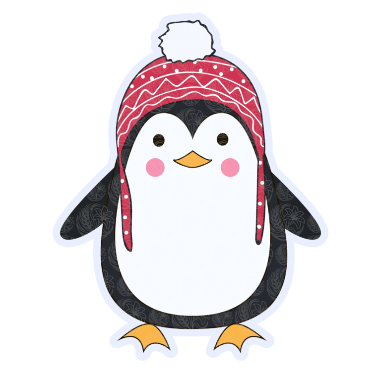 Cute Christmas Penguin with Red Toque – GBH22532