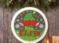 Merry Elfin Christmas Sign on the wall