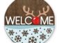 Laser Cut Reindeer Welcome Sign - GBH19954