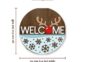 Laser Cut Reindeer Welcome Sign Size Guide
