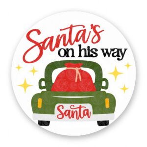 Santa Truck Sign - GBH19973