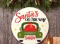 Santa Truck Sign on the wall