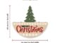 Merry Christmas Wood Sign with Tree Size Guide